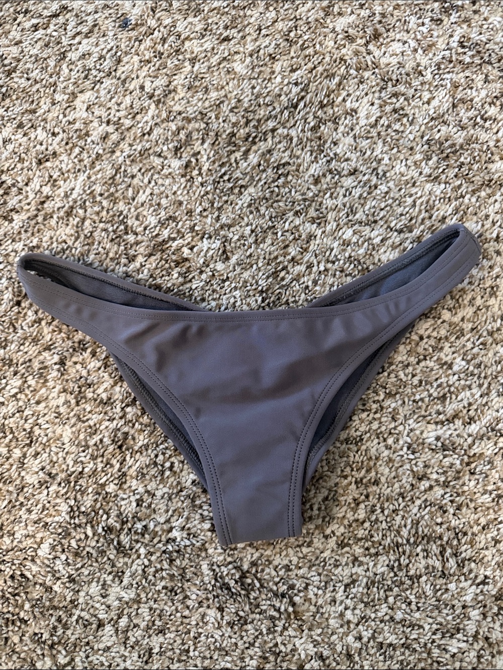 Pakaloha Women's Gray Puamana Ruched Bikini Bottom